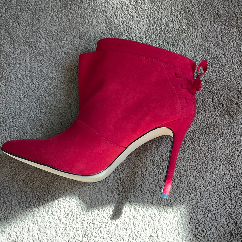 Brand new Red ankle boots